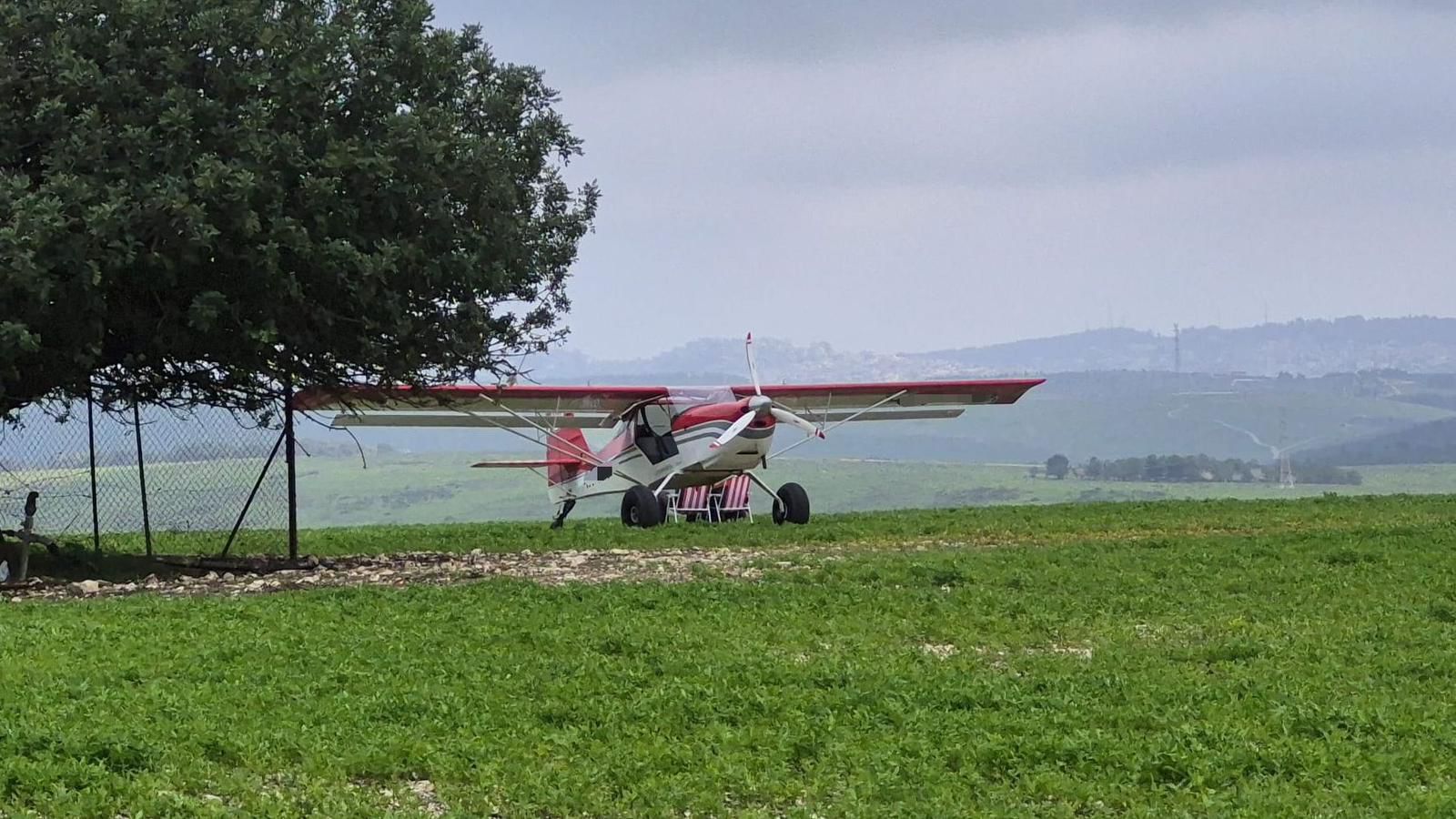 רף חדש בנזק לשטח חקלאי: מטוס קל נחת בשדה זרוע סמוך לקיבוץ דליה