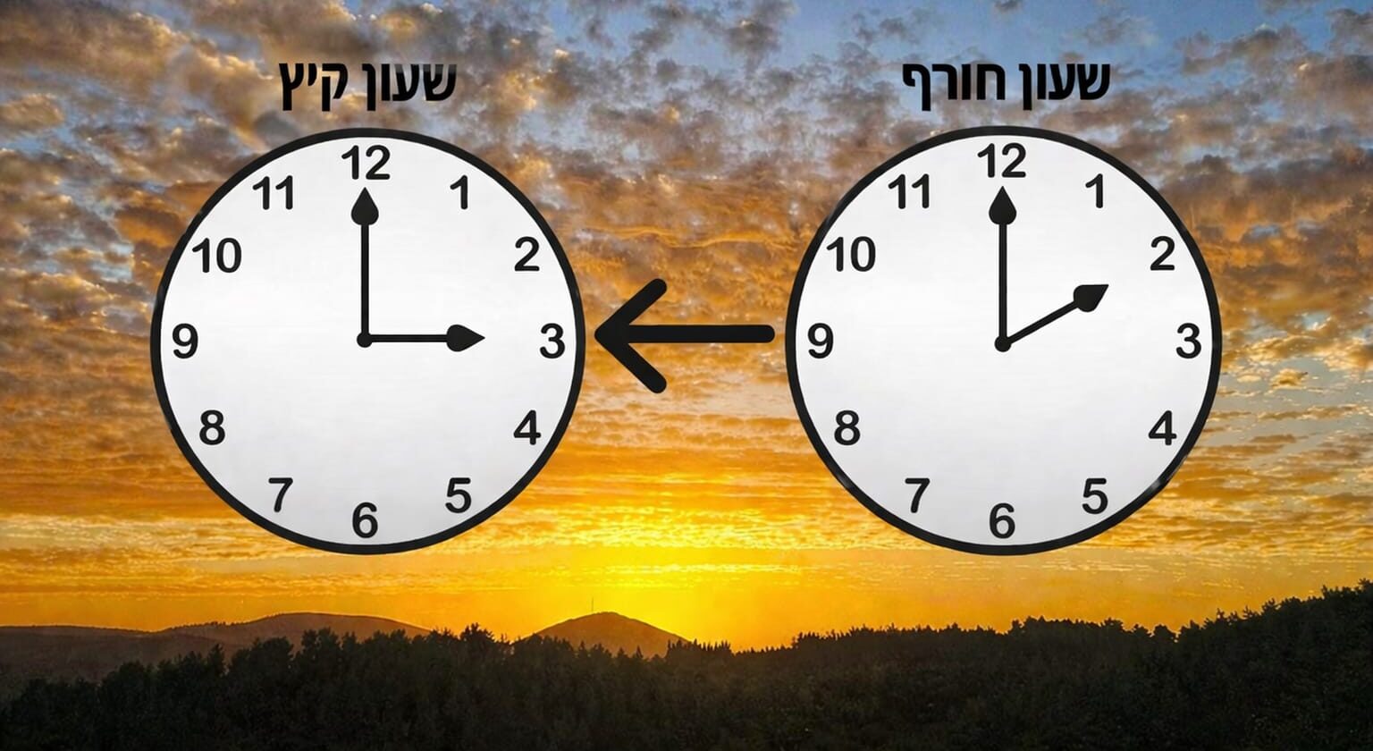 ג'וגינג מסביב לגדר הקיבוץ ב-19:00: שעון הקיץ 2026 מתחיל הלילה